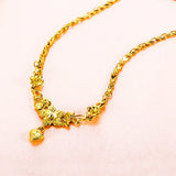 OMHXFC Vintage Flower Heart Pendant Necklace