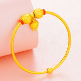European Fine Woman Bride Mother Party Birthday Wedding Beads Bracelet Bangle