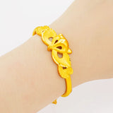 European Fine Woman Bride Mother Party Birthday Wedding Gift Fox 24KT Bracelet