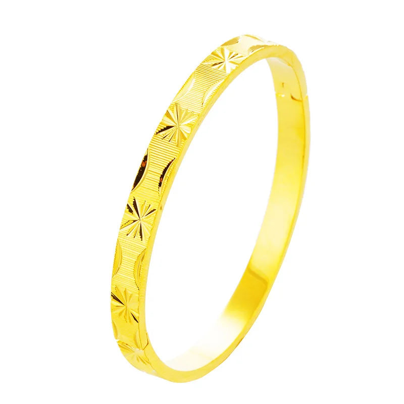 Vintage 24KT Bangle - European Hot Jewelry Woman Female Party