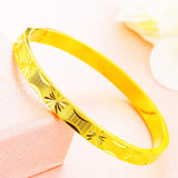 Vintage 24KT Bangle BE304 Hot Jewelry for Party Birthday Wedding