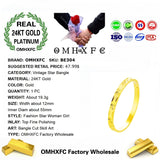 Vintage 24KT Bangle - European Hot Jewelry Woman Female Party