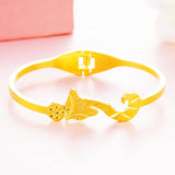 Vintage Fox 24KT Bangle BE308 - European Hot Jewelry Woman Female Party Gift