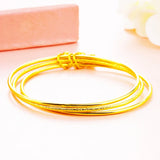European Hot Woman Female 24KT Bangle BE299