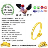 European Hot Woman Female 24KT Bangle BE299