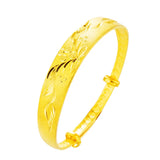 Vintage Flower 24KT Bangle BE297 European Hot Woman Female Party Birthday Gift