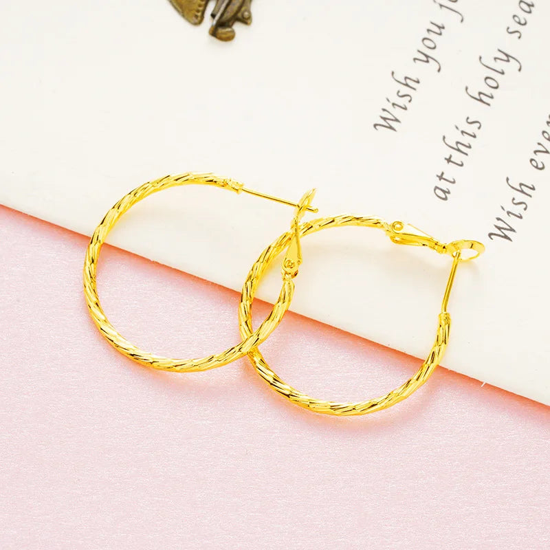 European Hot Woman Big Hoop Earrings ER163