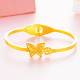 Vintage Butterfly 24KT Bangle BE296