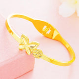 Vintage Butterfly 24KT Bangle BE296