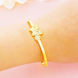 Vintage Butterfly 24KT Bangle BE296