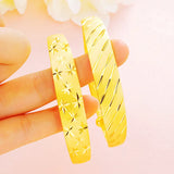 Vintage Star Lines 24KT Bangle BE300