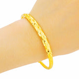 Vintage Star Open 24KT Bracelet Bangle BE317