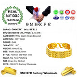 European Male Wide Watch Chain Bangle BE311