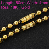OMHXFC 18KT Chain Necklace NL06 Birthday Wedding Gift