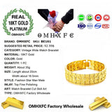 European Vintage Wide Watch 18KT Bracelets BE161