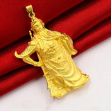 OMHXFC Guangong God 24KT Real Charm Pendant PN234