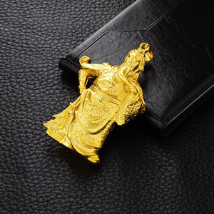 OMHXFC Guangong God 24KT Real Charm Pendant PN234