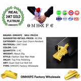 OMHXFC Guangong God 24KT Real Charm Pendant PN234