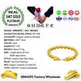European Man Party Wedding Dragon Lantern Link Bracelet