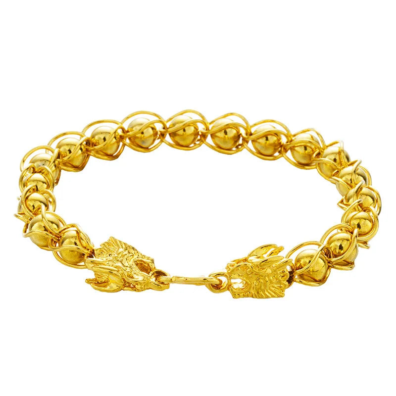 European Man Party Wedding Dragon Lantern Link Bracelet