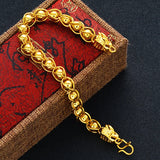 European Man Party Wedding Dragon Lantern Link Bracelet