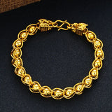 European Man Party Wedding Dragon Lantern Link Bracelet