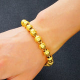 European Dragon Words Link 24KT Bracelet