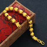 European Dragon Words Link 24KT Bracelet