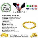 European Dragon Words Link 24KT Bracelet
