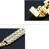 OMHXFC European Man Male Party Wide Watch 24KT Bracelets BE270