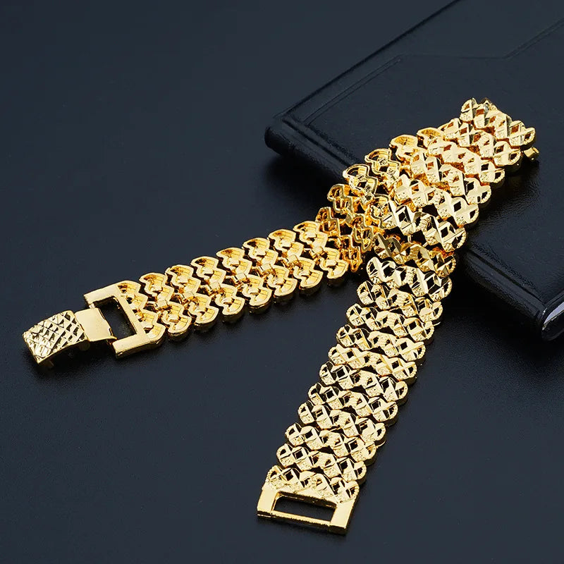 European Man Party Wide Watch 24KT Bracelets BE269