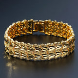 OMHXFC European Man Male Party Wide Watch 24KT Bracelets BE270
