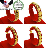 European Man Party Wedding Gift Wide Watch Fox Heart 24KT Bracelets