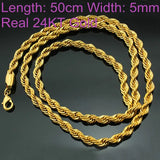 OMHXFC Twisted 18KT Chain Necklace NL11