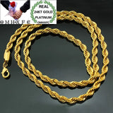 OMHXFC Twisted 18KT Chain Necklace NL11