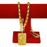 European Man Male Party Birthday Wedding Gift Rectangle Charm Pendant