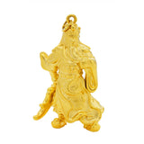 Vintage 3D Guan God 18KT Real Charm Pendant PN79