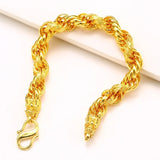 Vintage Dragon Head Thick Chain 18KT Bracelet ES61