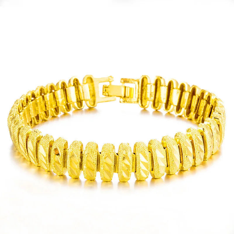 OMHXFC Vintage Wide Watch 24KT Bracelets BE265