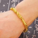OMHXFC 18KT Vintage Hollow Dragon Bracelet BE200
