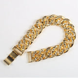 OMHXFC Vintage Punk Circles Thick Chain Bracelet ES62