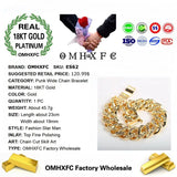 OMHXFC Vintage Punk Circles Thick Chain Bracelet ES62