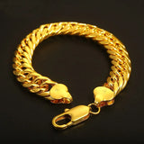 Vintage Punk Wide Thick Chain 18KT Bracelet ES64