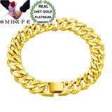 Vintage 24KT Wide Bracelet for Men