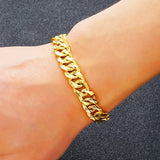 Vintage 24KT Wide Bracelet for Men