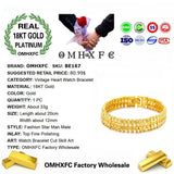 European Man Vintage Wide Watch Chain Bracelet BE167