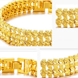 European Man Vintage Wide Watch Chain Bracelet BE167