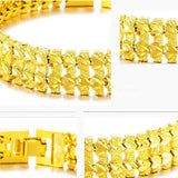 Vintage Wide Watch Chain 18KT Bracelet for European Man
