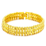 Vintage Wide Watch Chain 18KT Bracelet for European Man