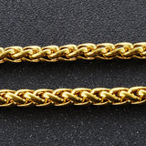 OMHXFC European Man Male Party Wedding Gift Long Link 24KT Chain Necklace